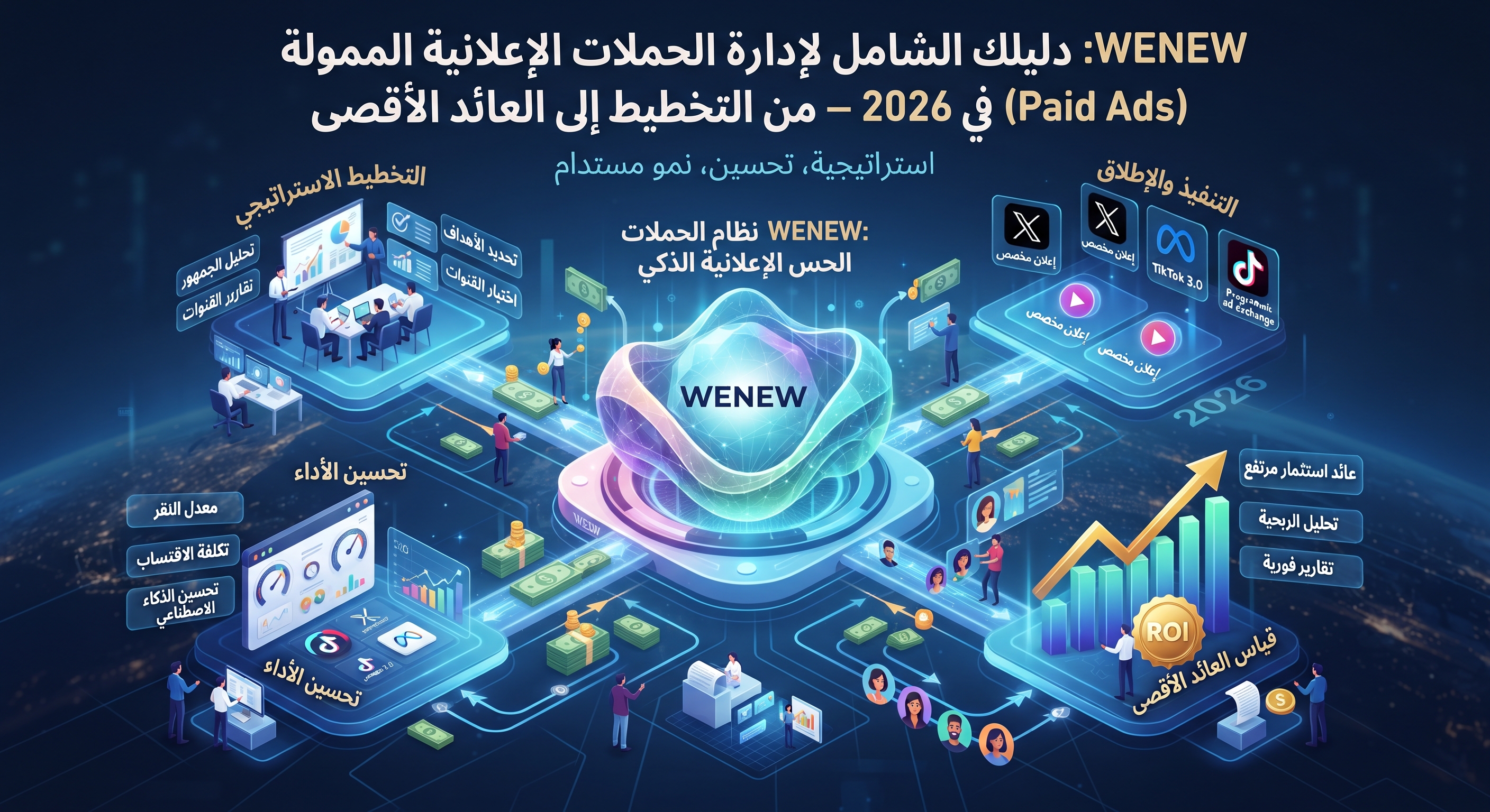 WENEW: دليلك الشامل لإدارة الحملات الإعلانية الممولة (Paid Ads) في 2026 — من التخطيط إلى العائد الأقصى