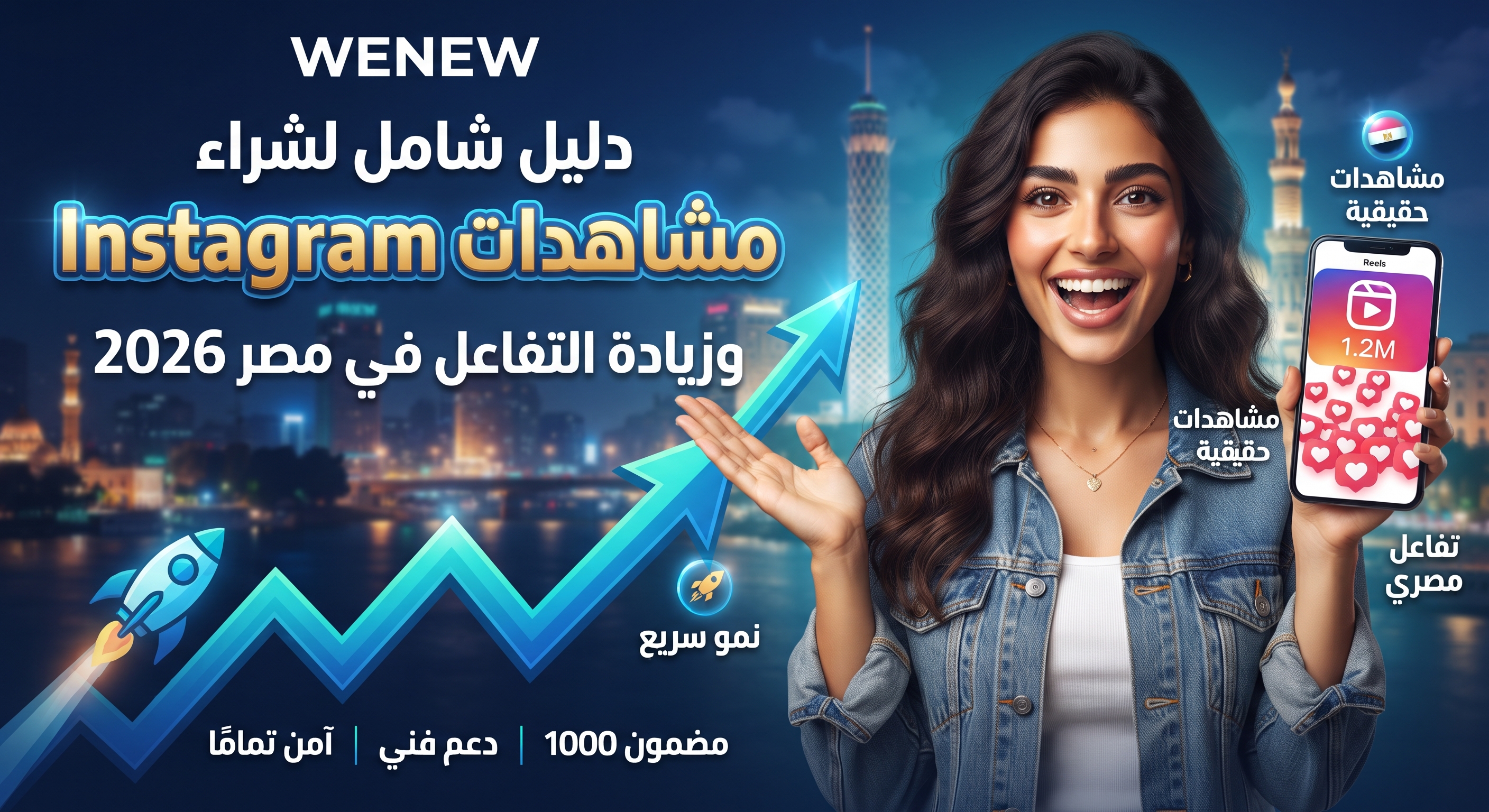 WENEW: دليل شامل لشراء مشاهدات Instagram Reels وزيادة التفاعل في مصر 2026