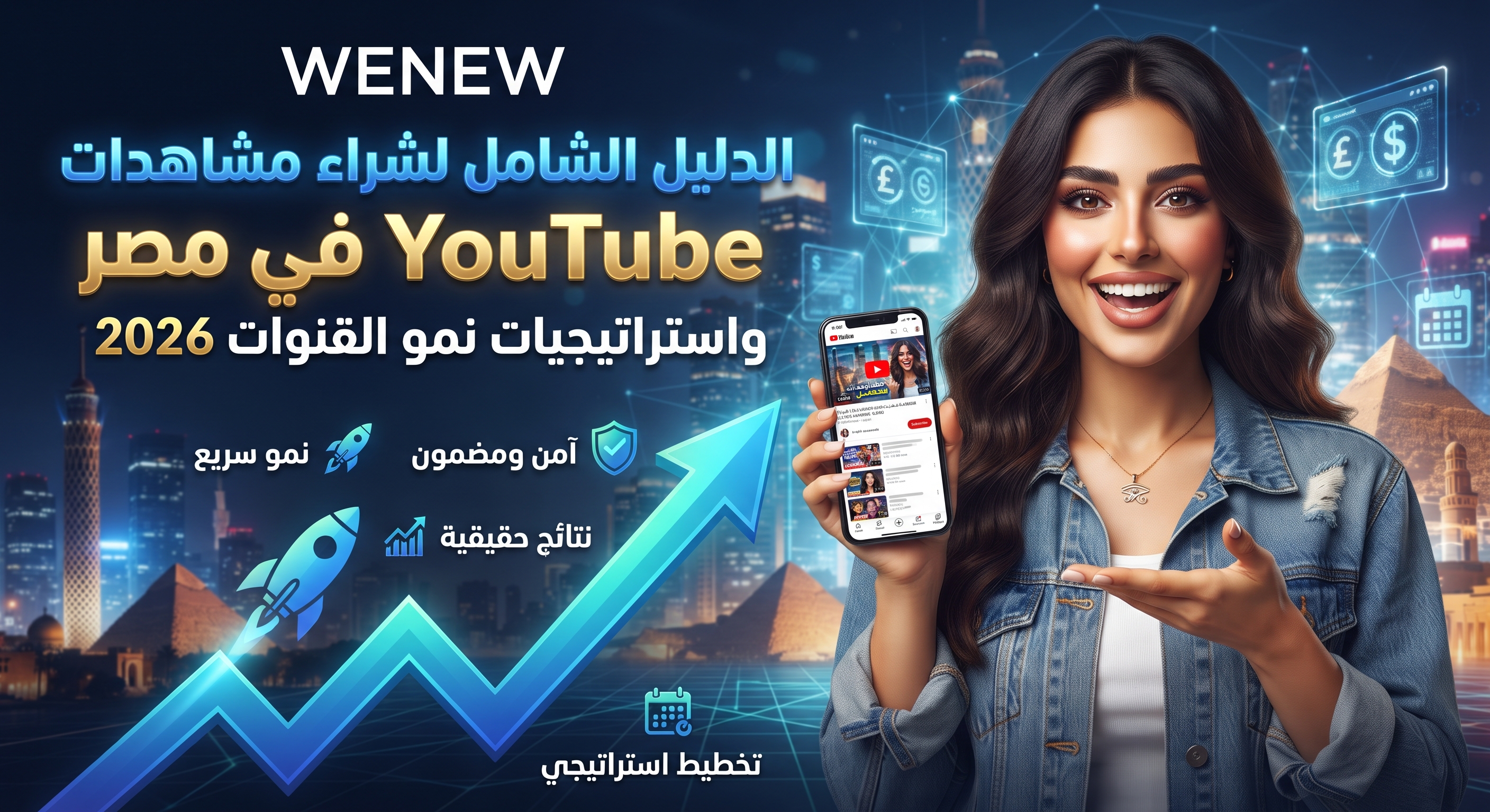 WENEW: الدليل الشامل لشراء مشاهدات YouTube في مصر واستراتيجيات نمو القنوات 2026