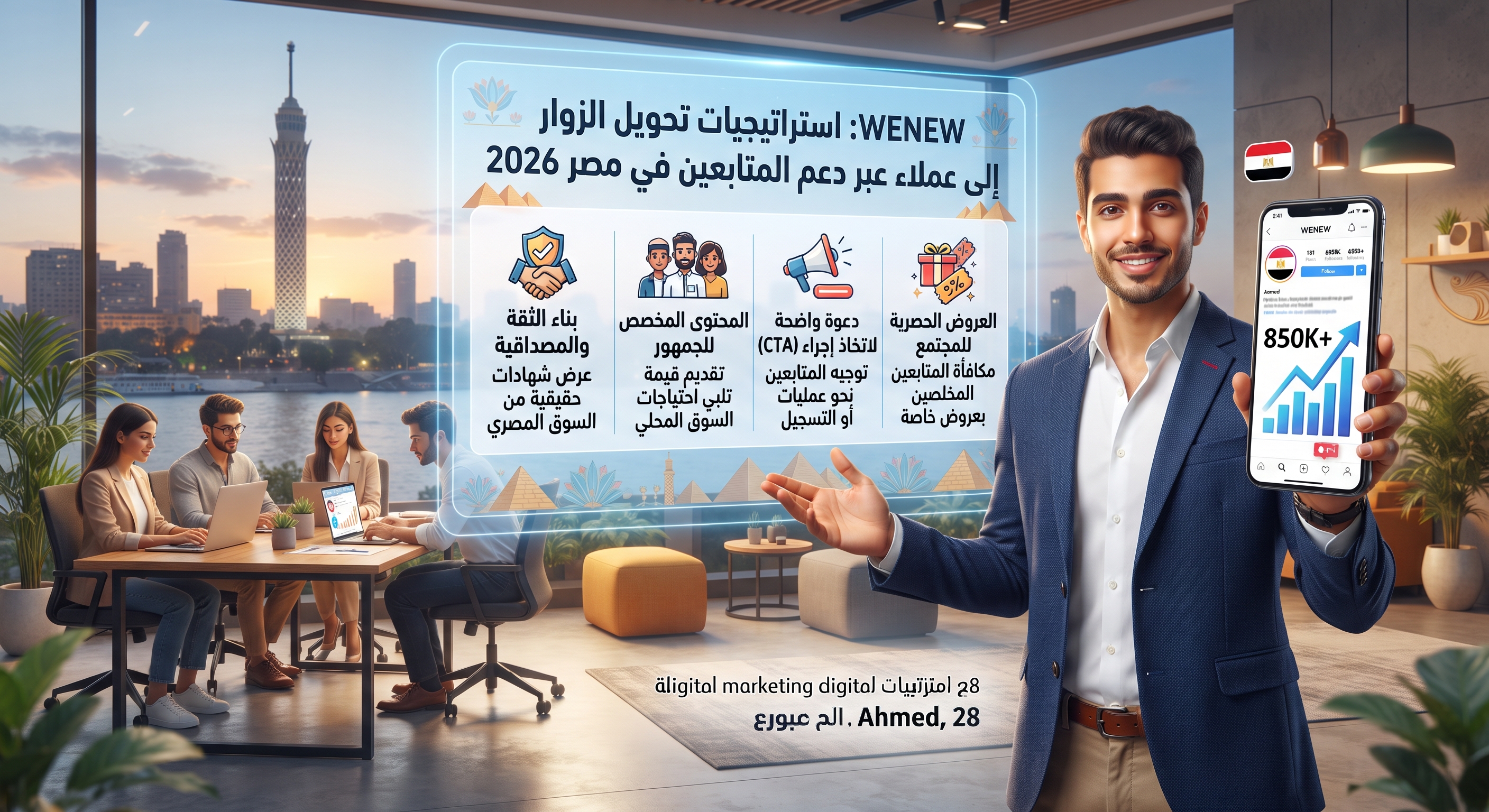 WENEW: استراتيجيات تحويل الزوار إلى عملاء عبر دعم المتابعين في مصر 2026