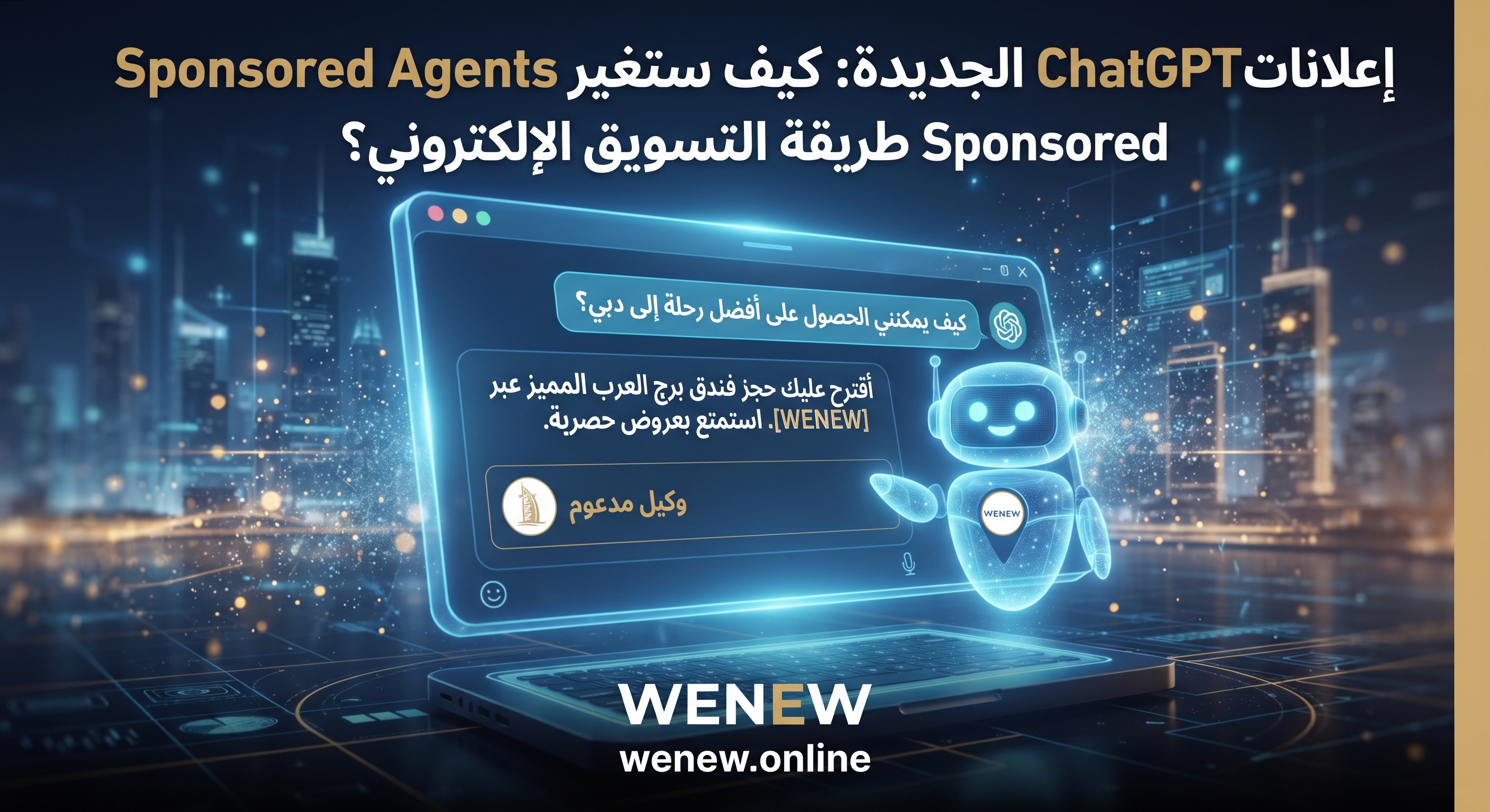 إعلانات ChatGPT الجديدة: كيف ستغير Sponsored Agents طريقة التسويق الإلكتروني؟