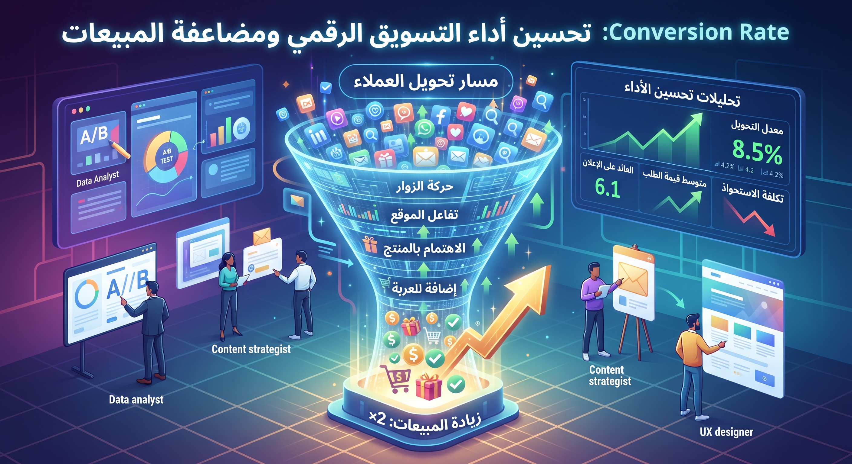 Conversion Rate: دليل تحسين أداء التسويق الرقمي ومضاعفة المبيعات