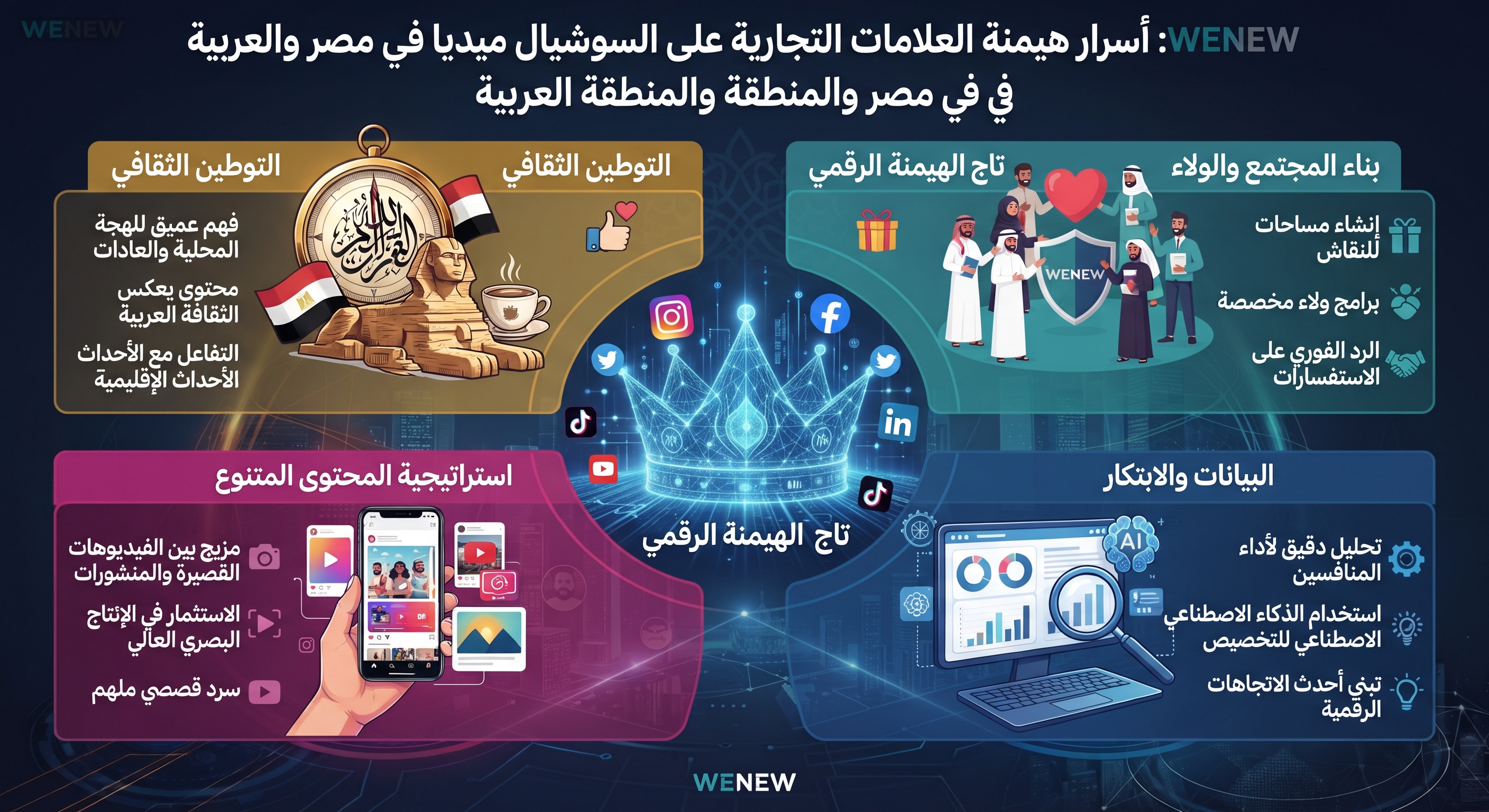 WENEW: أسرار هيمنة العلامات التجارية على السوشيال ميديا في مصر والمنطقة العربية