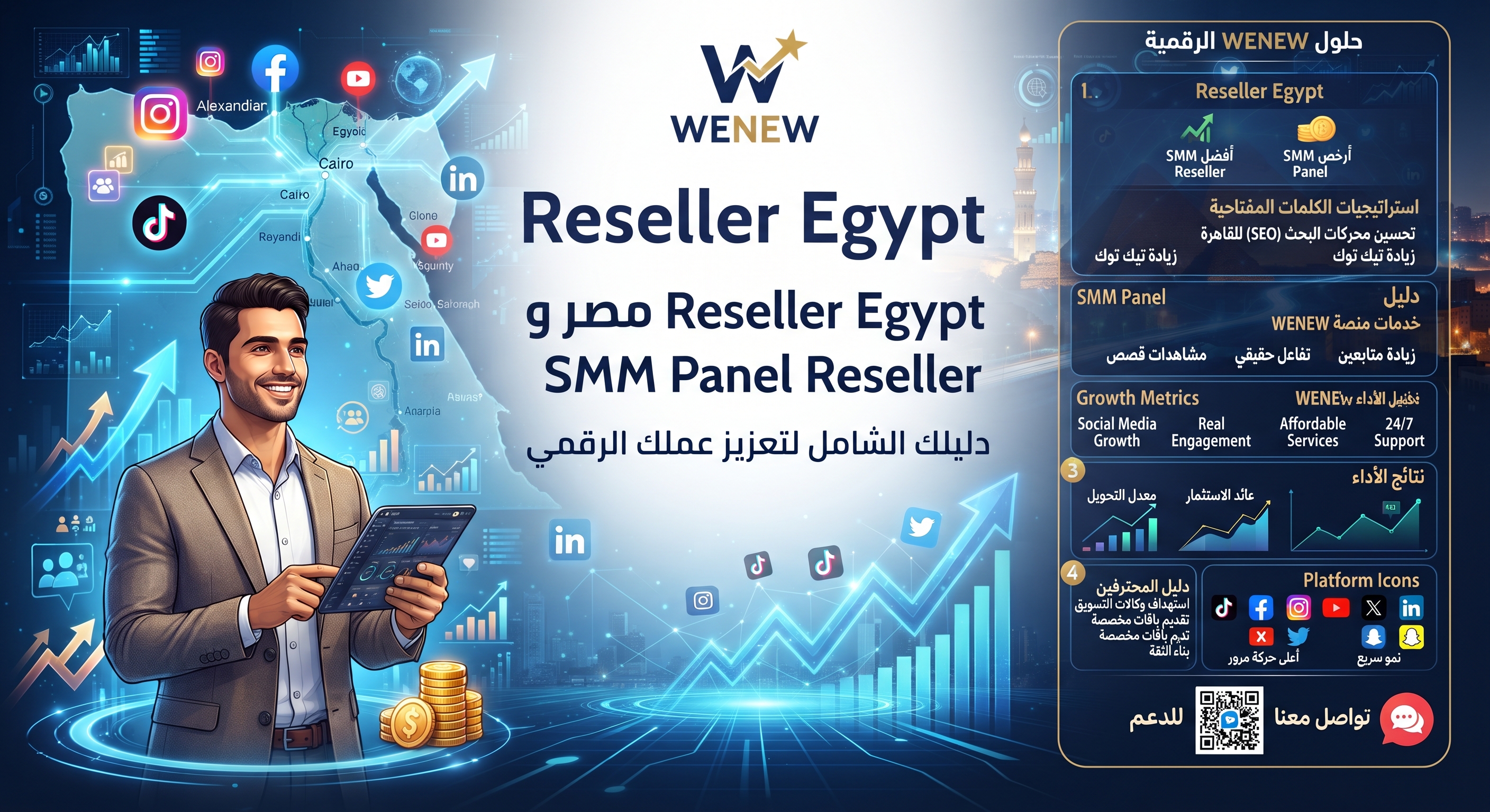 دليل المحترفين: استراتيجيات التسويق والـ Long-tail للـ SMM Reseller مع WENEW