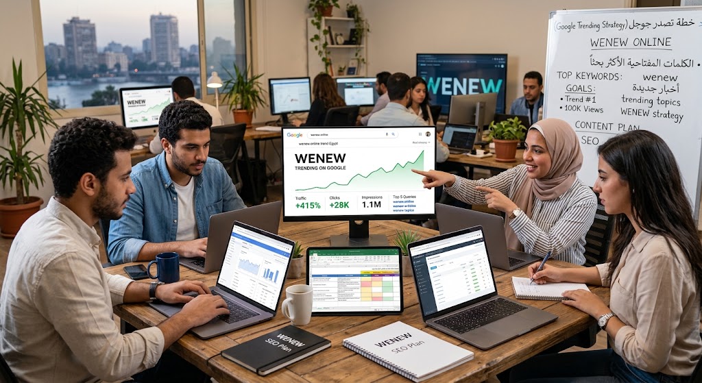 دليلك الشامل لتصدر موقع wenew.online نتائج وترندات محرك بحث جوجل