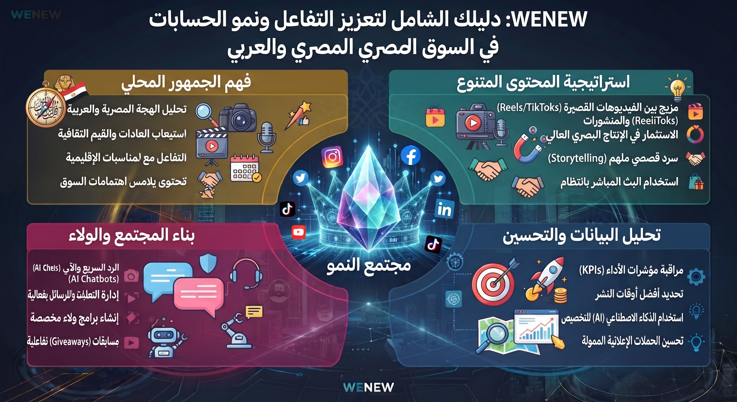 WENEW: دليلك الشامل لتعزيز التفاعل ونمو الحسابات في السوق المصري والعربي