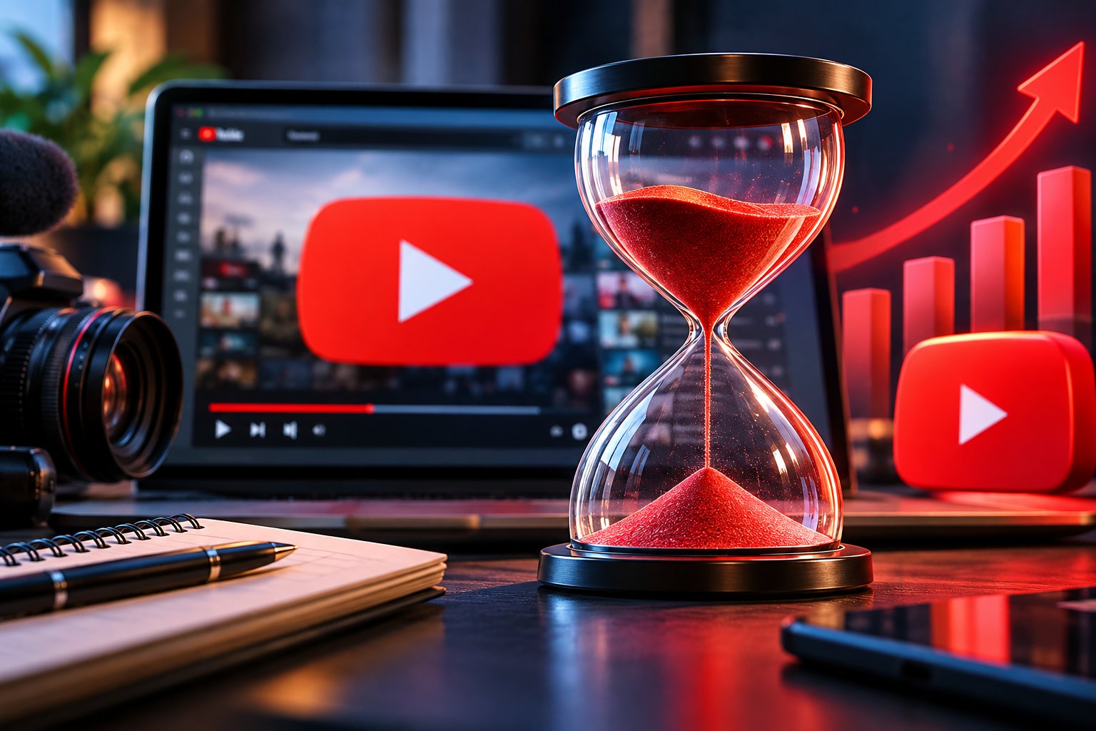 ساعة اليوتيوب: ما أهميتها وكيف تساعدك على تحقيق شروط الربح من قناتك؟