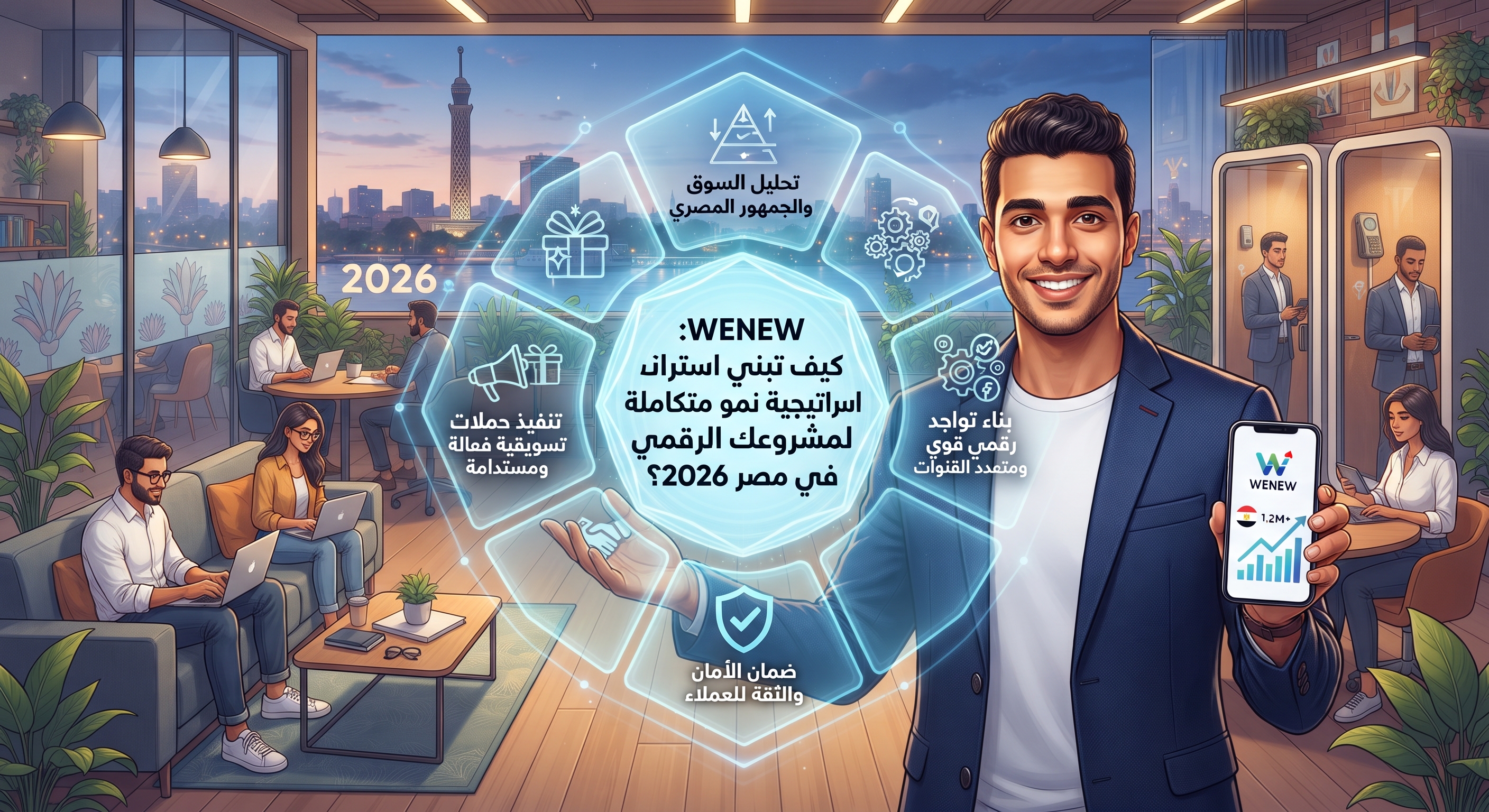 WENEW: كيف تبني استراتيجية نمو متكاملة لمشروعك الرقمي في مصر 2026؟