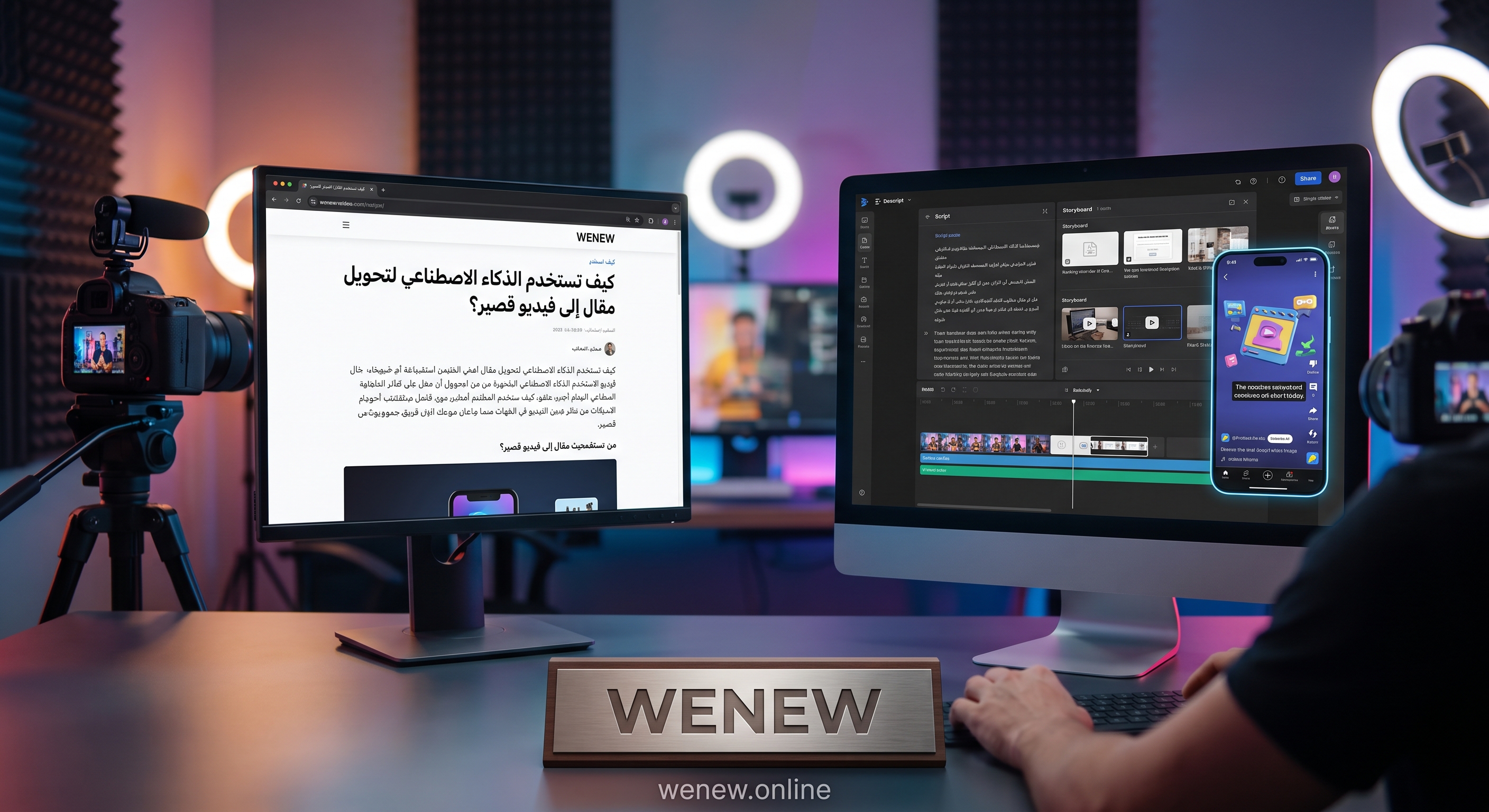 كيف تستخدم الذكاء الاصطناعي لتحويل مقال إلى فيديو قصير؟