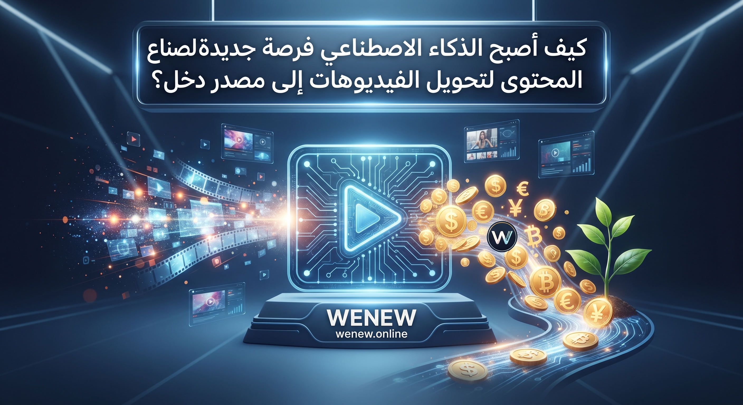 كيف أصبح الذكاء الاصطناعي فرصة جديدة لصناع المحتوى لتحويل الفيديوهات إلى مصدر دخل؟