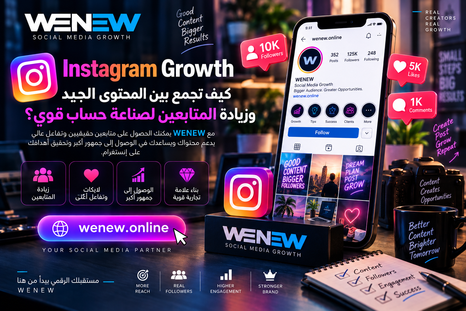Instagram Growth: كيف تجمع بين المحتوى الجيد وزيادة المتابعين لصناعة حساب قوي؟
