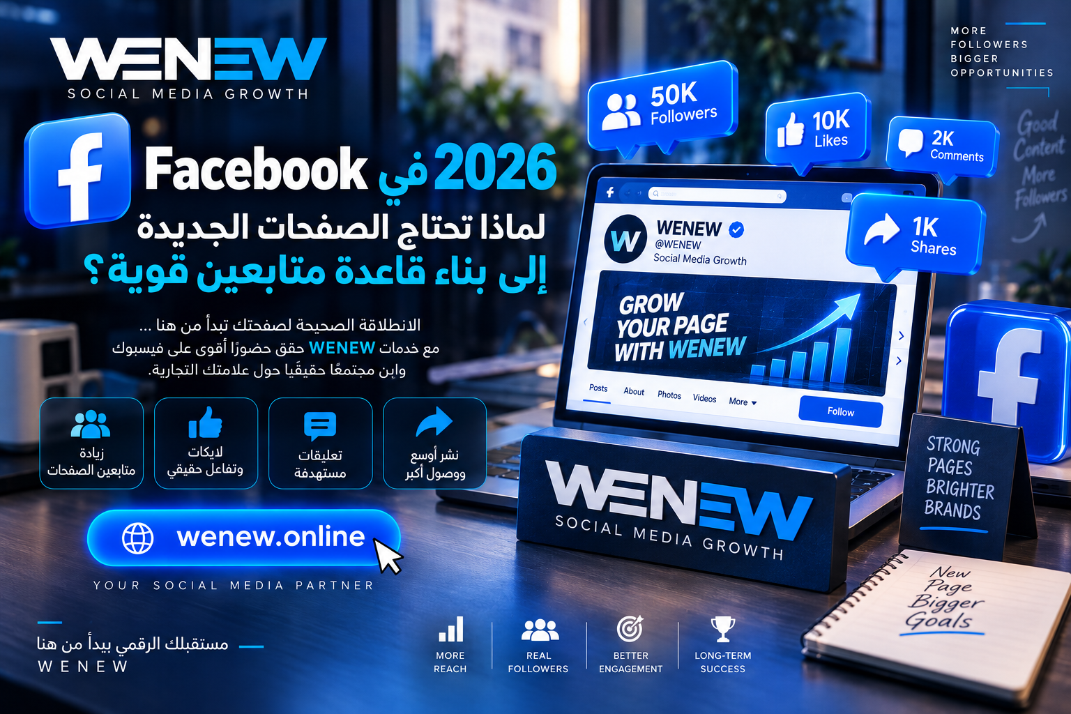 Facebook في 2026: لماذا تحتاج الصفحات الجديدة إلى بناء قاعدة متابعين قوية؟