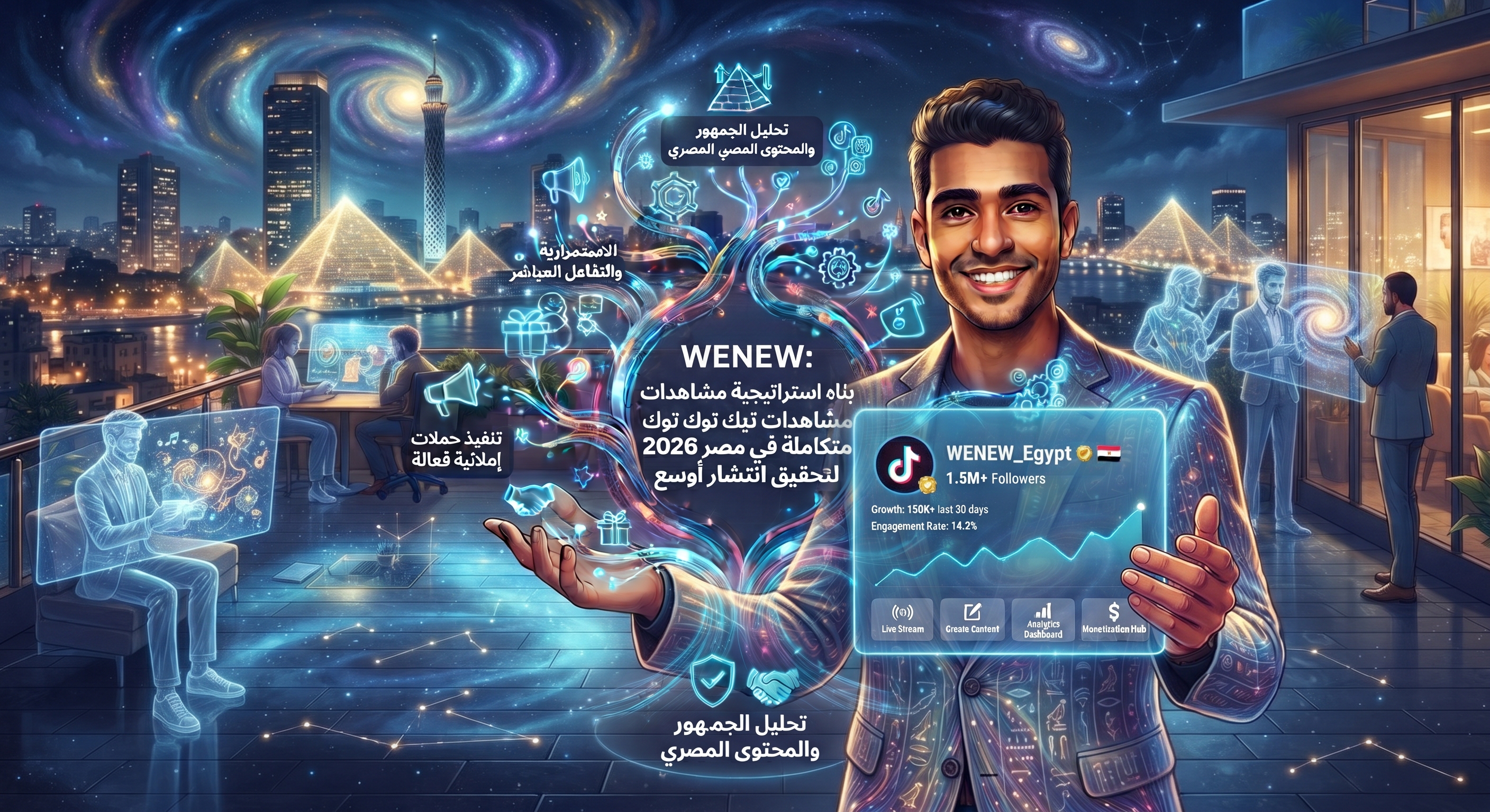 WENEW: بناء استراتيجية مشاهدات تيك توك متكاملة في مصر 2026 لتحقيق انتشار أوسع