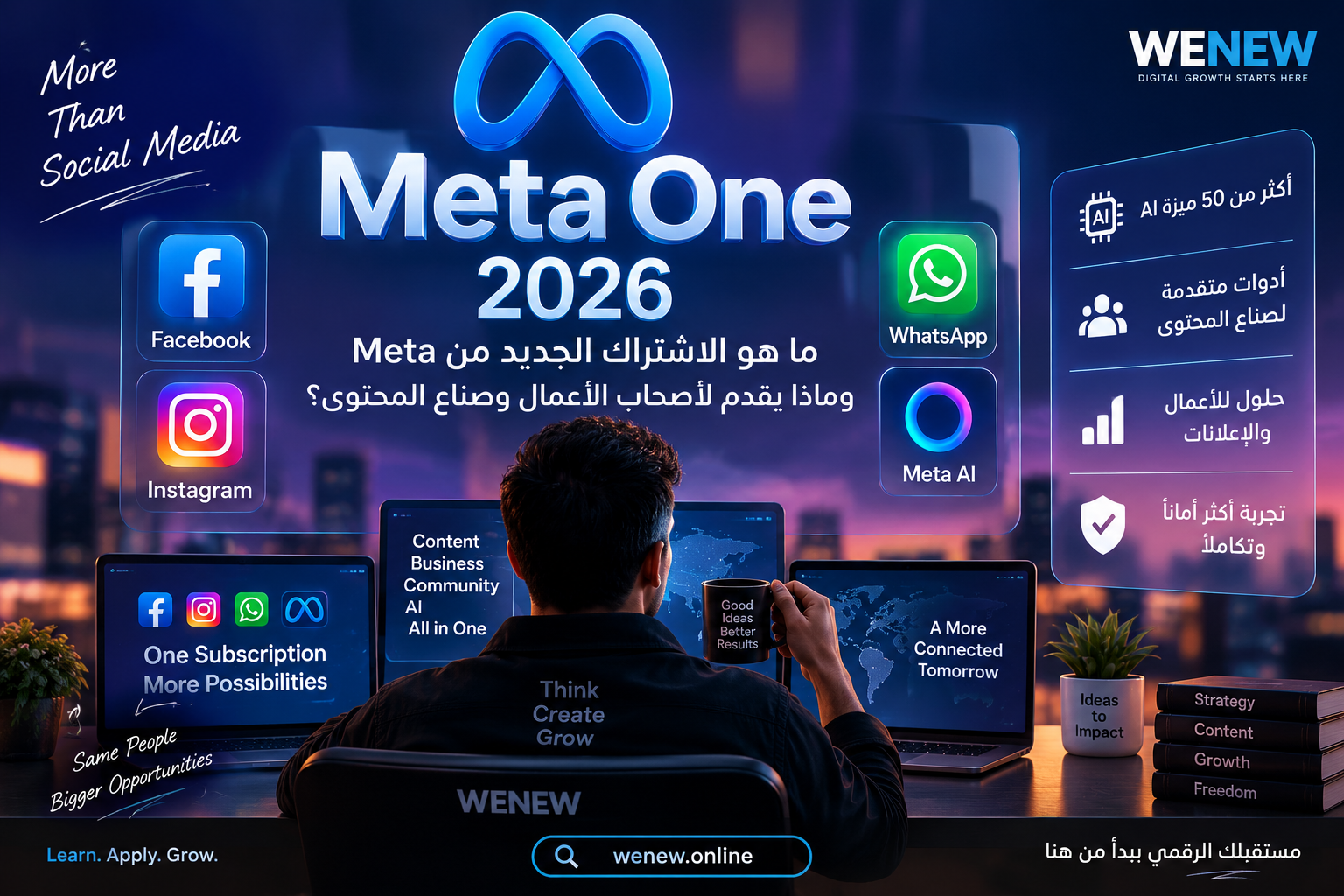 Meta One 2026: ما هو الاشتراك الجديد من Meta وماذا يقدم لأصحاب الأعمال وصناع المحتوى؟