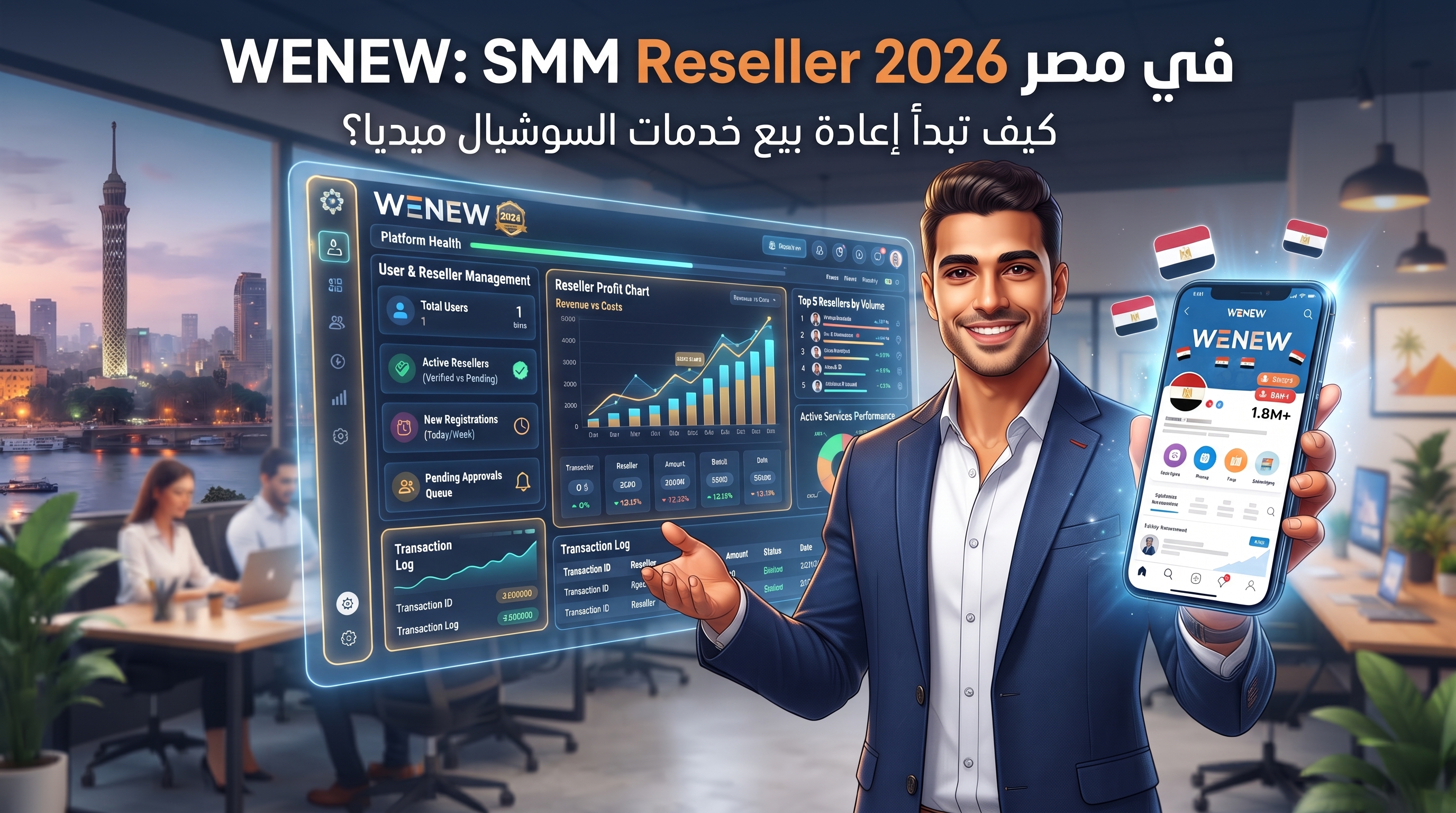دليل الـ SMM Reselling الشامل: بناء وكالة تسويق ناجحة من الصفر مع WENEW
