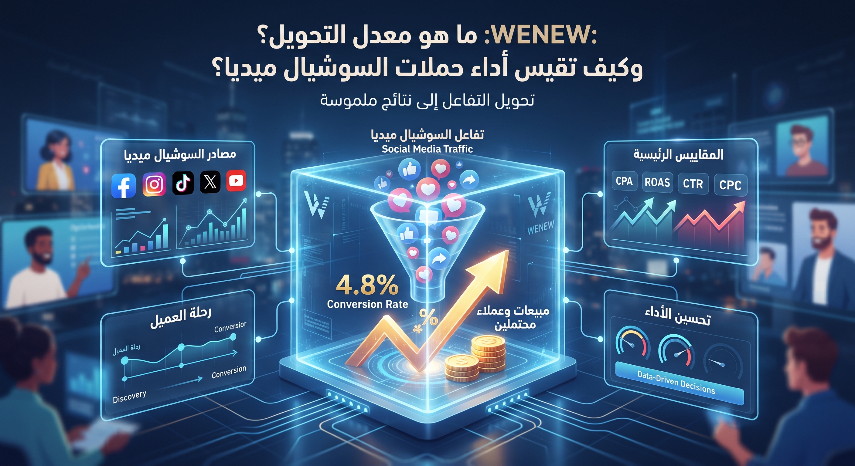 WENEW: ما هو معدل التحويل (Conversion Rate)؟ وكيف تقيس أداء حملات السوشيال ميديا؟